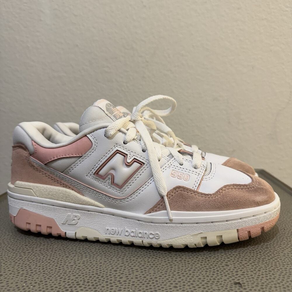 New Balance 550 Pink White GSB550CD SZ 7